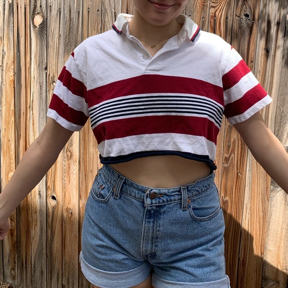 Reworked vintage polo tee brandy Melville inspired - Picture 2 of 3